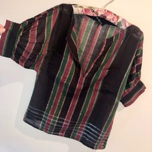 Etoile Isabel Marant Navy Striped Blouse